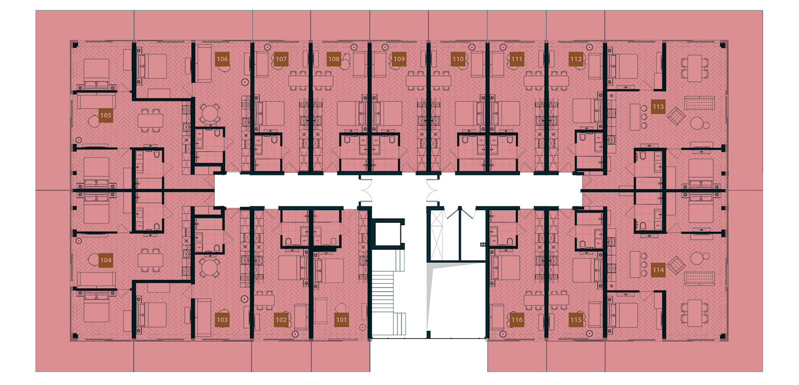 Sprzedaż apartamentów na 1 piętrze. Sea & Lake Mielno Resort