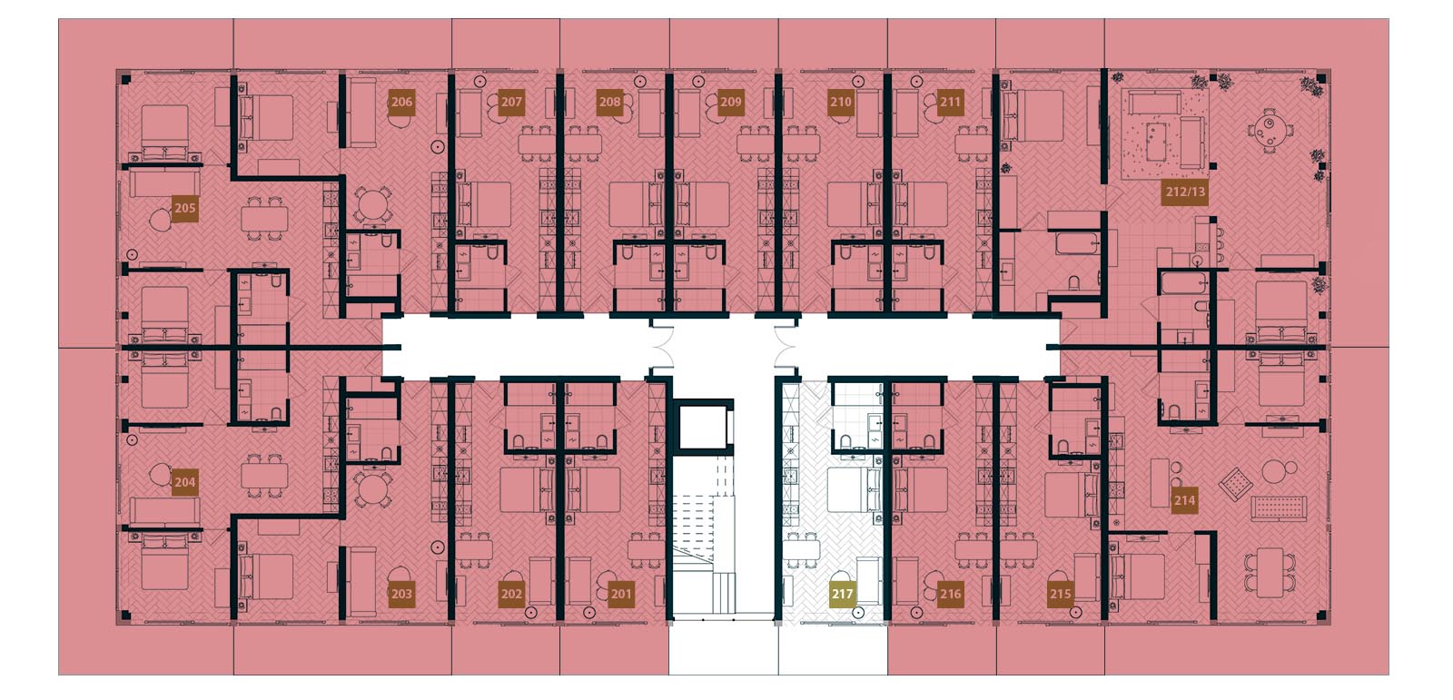 Sprzedaż apartamentów na 2 piętrze. Sea & Lake Mielno Resort