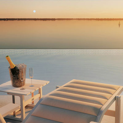 Strefa wypoczynkowa na dachu - Apartamenty Sea & Lake Mielno